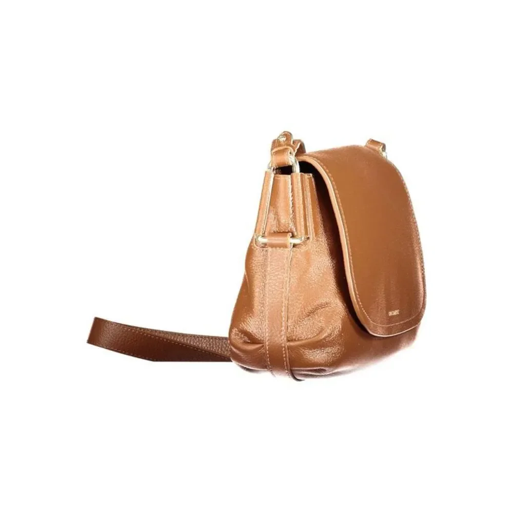 Coccinelle Marrone Leather Women Women's Handbag - Picture 3 of 3